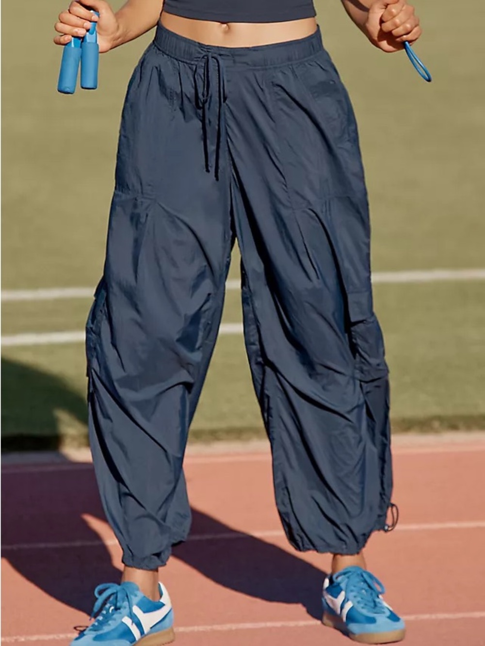 DAILY PRACTICE • NWT Base jump parachute pants in black Small Anthropologie